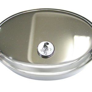 Round Wild Octopus Oval Trinket Jewelry Box